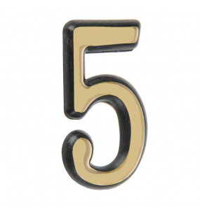 Цифра дверная 5